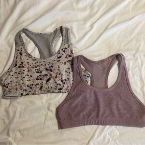 Active USA Racerback Sports Bras - Patterned and Mauve